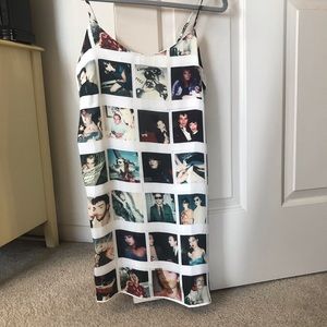 Polaroid shift dress